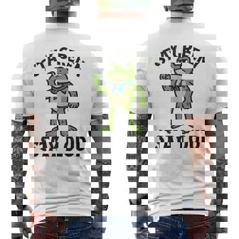 Frog Protesting Against The System Stay Loud Tank Top Men's Back Print T-Shirt | Mazezy