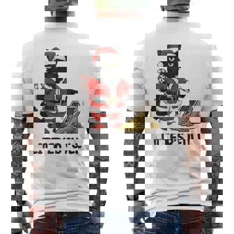 Black Cat Refers To Litter Box Litter’S Full Parody Men's T-shirt Back Print | Mazezy