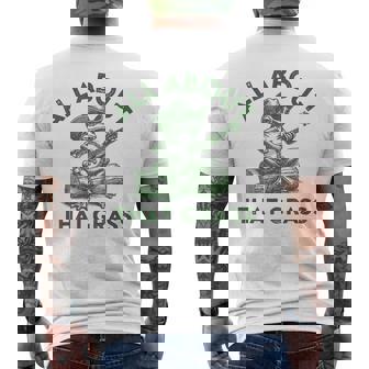 Bluegrass Frog Playing Banjo Country Music Fan Men's T-shirt Back Print | Seseable CA