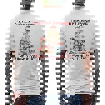 Christmas Cat Most Ameowzing Time Of The Year Men's T-shirt Back Print | Mazezy