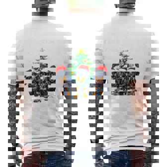 Dachshund Through The Snow Christmas Light Dog Lovers Men's T-shirt Back Print | Seseable CA