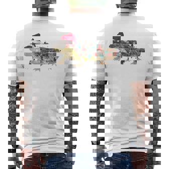 Hellbender Christmas Graphics Animal Lights Lover Men's T-shirt Back Print | Mazezy