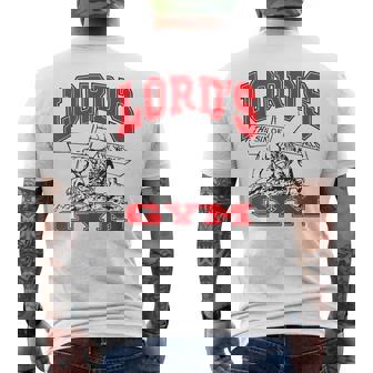 Jesus Lord's Gym The Sin Of The World God Men's T-shirt Back Print - Thegiftio