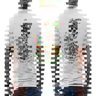 Retro Hostess Christmas Holiday Vintage Cocktail Party Tri-Blend Men's T-shirt Back Print - Thegiftio