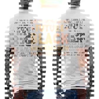 Future Brickmason Afro African Melanin Student Premium Men's Back Print T-Shirt | Mazezy