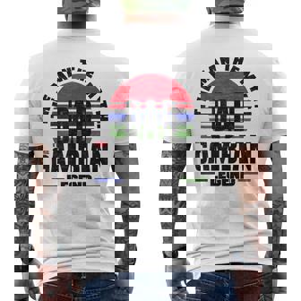 Gambian Gambia Gambian Flag Fathers Day Men's Back Print T-Shirt | Mazezy