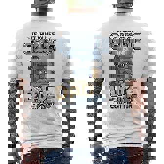 Gaming And Dad Jokes 面白い レトロ ゲーマー 父 しゃれ メンズTシャツ バックプリント - Kawaiitshirt