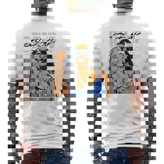 Gangster Hiphop Old School Hip HOP Hustle Hip HOP Graffiti Men's Back Print T-Shirt | Mazezy