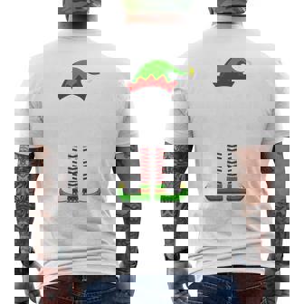 Gardening Elf Christmas Family Matching Tri-Blend Men's T-shirt Back Print - Monsterry