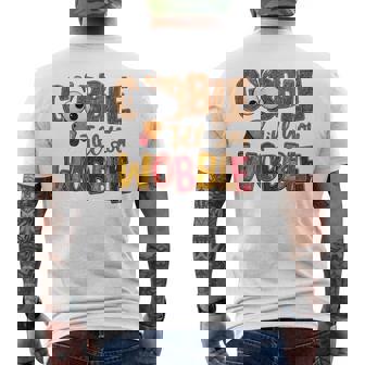 Gobble Till You Wobble Thanksgiving Autumn Turkey Thankful Men's T-shirt Back Print | Seseable CA