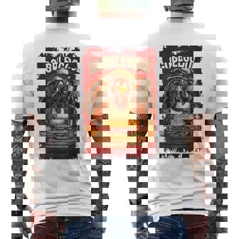 Gobblegool Turkey Chef Thanksgiving 2025 Dad Father Men's Back Print T-Shirt | Mazezy