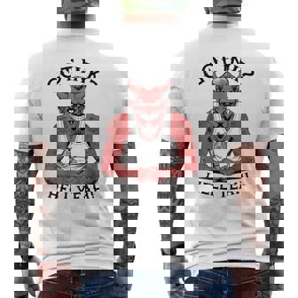 Got Ink Tattoo Devil Hell Yeah Inked Tattooist メンズTシャツ バックプリント - Kawaiitshirt