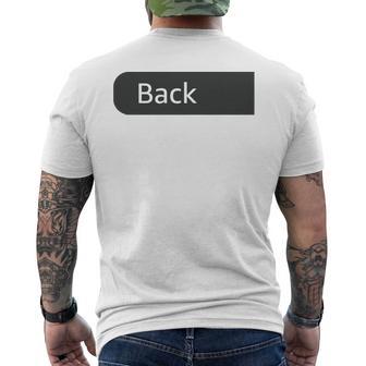 Grumpy Old Bastard Approach With Caution On Back Men's T-shirt Back Print - Thegiftio UK