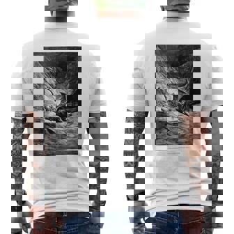 Gustave Dore Angel Falling From Heaven Painting Tank Top Men's Back Print T-Shirt | Mazezy