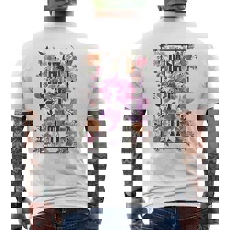 Haiti Vintage Flowers Floral Haitian Tank Top Men's Back Print T-Shirt | Mazezy