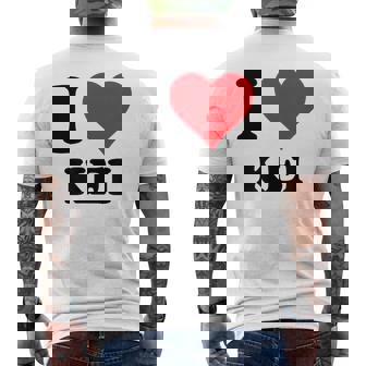 I Heart Keiファーストネーム I Love パーソナライズ メンズTシャツ バックプリント - Kawaiitshirt