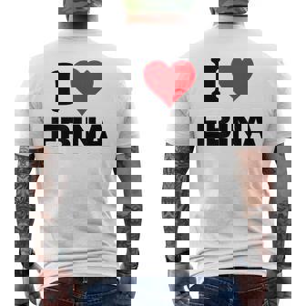 I Heart 海老名 日本ラブ日本土産 メンズTシャツ バックプリント - Kawaiitshirt