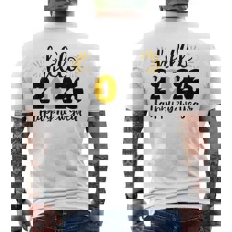 Hello 2026 Happy New Year 2026 New Year's Eve Party Men's T-shirt Back Print | Seseable UK