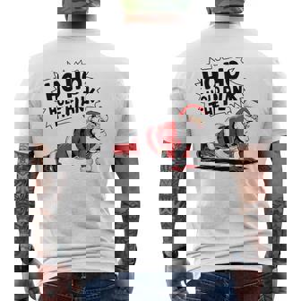 Ho Ho Hold The Plank Christmas Workout Christmas Gym Men's T-shirt Back Print | Mazezy