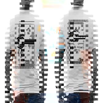 Hombre Papá Masaje Papá E Hijo Padre Día Coche Masaje Con Caminos Camiseta Hombre Estampado Espalda - Regaloses