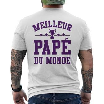 Homme Meilleur Papé Du Monde Fête Des Pères Papé T-shirt imprimé au dos - Cadeauxyz