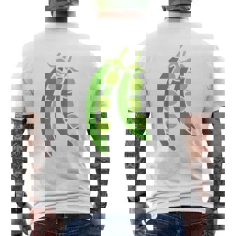 Humor Guisantesegetal Minimalistaimple Guisante Camiseta Hombre Estampado Espalda - Regaloses