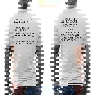 I'm Tired Of Waking Up And Not Being In Costa Rica Men's Back Print T-Shirt | Mazezy