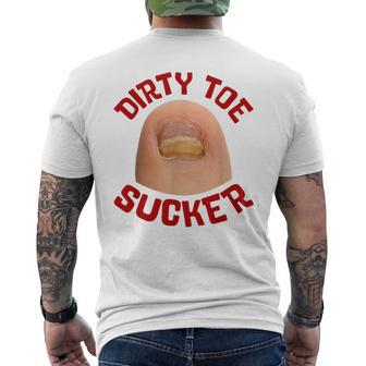 Inappropriate Dirty Toe Sucker Embarrassin Adult Humor Men's T-shirt Back Print - Thegiftio UK