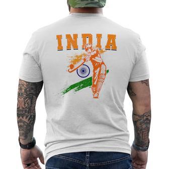 India Cricket Supporters Jersey Bharath Cricket Fans Men's T-shirt Back Print - Thegiftio UK