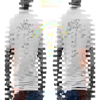 Itfテコンドー-夏のレインボータイダイを行う メンズTシャツ バックプリント - Kawaiitshirt