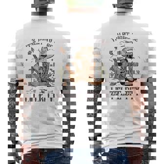 It’S Alright To Be Little Bitty Cowgirl Hat Western Country Men's T-shirt Back Print - Thegiftio