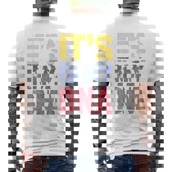 Its In My DNA Venezuelan Roots Venezuela Tank Top Men's Back Print T-Shirt | Mazezy