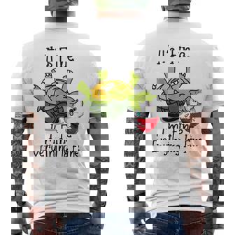 It's Fine I'm Fine Everything Is Fine Cute Xmas Turtle Men's T-shirt Back Print | Seseable UK