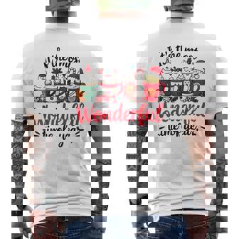 Its The Most Wonderful Time Of The Year Christmas Men's Back Print T-Shirt | Mazezy