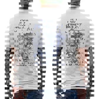 I've Got Friends Low Places Dachshund Cowboy Doxie Men's T-shirt Back Print | Seseable FR