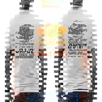 I’Ve Got a Lot On My Plate Right Now – Food Humor Tee Tank Top Men's Back Print T-Shirt | Mazezy