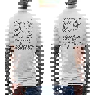 IVF Mom Pregnancy Transfer Day Sticky Vibes & French Fries Men's Back Print T-Shirt | Mazezy