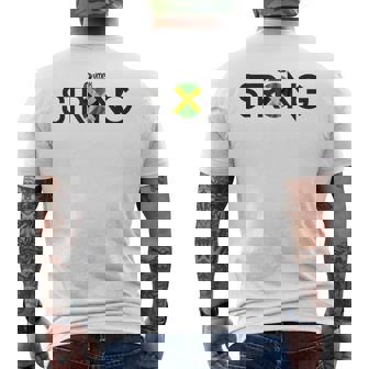 Jamaica Strong – Inspirational Jamaican Unity Tee Men's Back Print T-Shirt | Mazezy