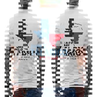 James Talarico For Texas United States Senate 2026 Men's Back Print T-Shirt | Mazezy