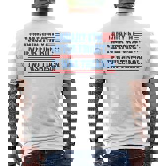 January 6th Never Forget It Was Treason Men's Back Print T-Shirt | Mazezy