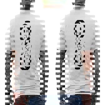 Japanese Anime GeekDomain ExpansionInfinite VoidHand Sign Men's T-shirt Back Print - Monsterry