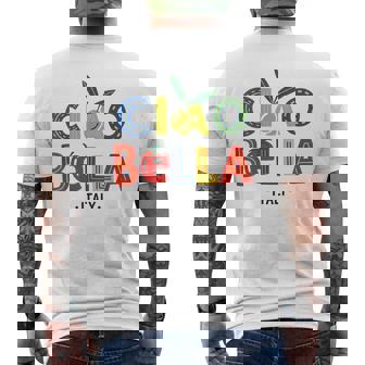 Jardín Para El Patrimonio Cultural Italiano Ciao Bella Italia Lover Camiseta Hombre Estampado Espalda - Regaloses