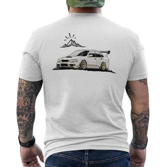 Jdm Rally Racer Japanese Modified Race Car Men's T-shirt Back Print - Thegiftio