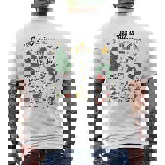 Jesus Is The Reason Christian Christmas Religious Faith Xmas Men's Back Print T-Shirt | Mazezy