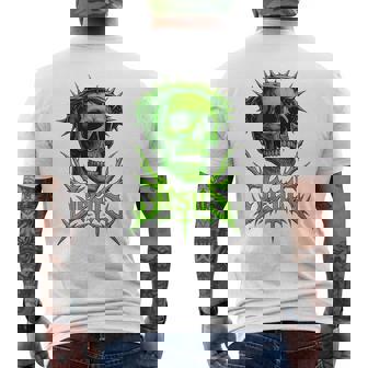 Jesus Skull Crown Christian Gothic Christcore Metal Style Premium Men's Back Print T-Shirt | Mazezy