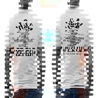 Jigsaw Puzzle Club Find Peace In The Pieces Men's T-shirt Back Print | Mazezy