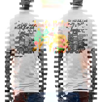 Jingle Bales Tractor Farm Christmas Pun Men's T-shirt Back Print | Mazezy