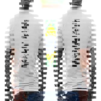 Jiu Jitsu Brasileño Con Bandera De Brasiluperposición Bjj Camiseta Hombre Estampado Espalda - Regaloses