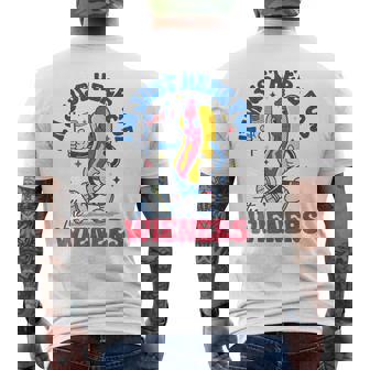 Im Just Here For The Hot Dog Wieners 4Th Of July Men's T-shirt Back Print | Seseable FR