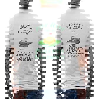 Just Here For The Pimento Cheese Sandwich Golf Humor Season Men's T-shirt Back Print | Seseable UK